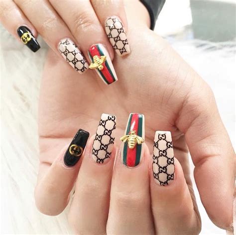 gucci print nails|gucci nail polish brands.